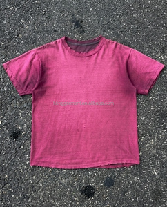 Camiseta Vintage 100% Algodón con Efecto Desgastado por el Sol para Hombre, Personalizada con Lavado Ácido, Estampado Serigrafiado y Cuello Redondo - Product Image 2