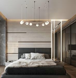 Candelabro de cristal de <span class=keywords><strong>asteroide</strong></span> creativo posmoderno, modelo de habitación de Hotel, candelabro de cristal - Product Image 3