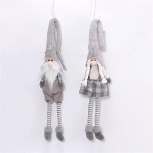 Whimsical 2pc Gnome <b>Door</b> <b>Knob</b> Decor Cute Straw Hat Checkered Shirt for Christmas Halloween or Thanksgiving Gift - Product Image 2