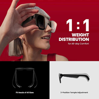 KDBAO Air 2-Lunettes de vue professionnelles intelligentes, Google HD, 130 pouces, cinéma spatial portable, écran 1080p, matériel VR global