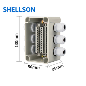 Ip65 Beschermingsniveau Oorterminal Regenbestendige Kabel Threading Outdoor Waterdichte Abs Aansluitdoos Voor Elektrische Bewaking - Product Image 2