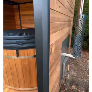 Sauna Híbrida Inteligente de Cedro con Baño de Agua Fría, Control por Aplicación Móvil y Voz - Product Image 5