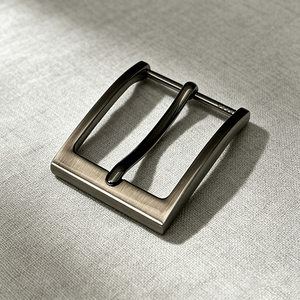 Hebilla de Cinturón de Doble Punta, Chapada en Acero, Estilo Formal, Hebilla de Metal de 30-40 mm para Cinturón de Cuero, Accesorio para Cintura - Product Image 1
