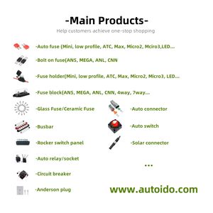 Autoido MIDI Mini Fusible 20A-200A 32V 48V Bolt-Down Material <span class=keywords><strong>de</strong></span> cobre para coche Camión Barco marino <span class=keywords><strong>Precio</strong></span> bajo Kit <span class=keywords><strong>de</strong></span> fusibles al por mayor - Product Image 3