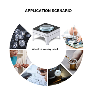 एलईडी डामर मैग्निफायर 3x आवर्धन K9 ऑप्टिकल लेंस के साथ तीन गियर की समायोज्य चमक - Product Image 6