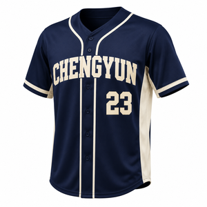 Uniforme de Béisbol Personalizado, Conjunto Completo con Botones y Rayas, Jersey de Béisbol para Equipo, Diseño en 1 Día, Muestra en <span class=keywords><strong>3</strong></span> Días, Jersey de Béisbol Personalizado - Product Image 2