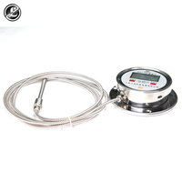 Termometer Digital Presisi Tinggi Termometer Radial K Pt100 Selang Baja Tahan Karat Termometer Digital