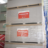 Vente directe, panneau de plâtre moderne de 1/2 pouce, non inflammable, résistant à l'eau, pour plafond, pour usage extérieur