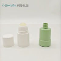 CM5001 Bouteille de déodorant en plastique de couleur personnalisée intérieure remplaçable avec bille roulante pour le corps en plastique