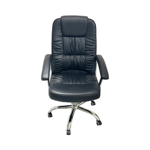 Migliore Sedia da Ufficio Ergonomica Direzionale Design Moderno in Pelle PU Nera Girevole per Manager e Visitatori Vendita Diretta dalla Fabbrica - Product Image 2