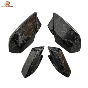 ฝาครอบกระจกมองข้างคาร์บอนไฟเบอร์คุณภาพสูงแบบแห้ง สำหรับเปลี่ยนกระจกมองข้างรถยนต์แลมโบ ฮูราแคน LP580 LP610 ปี 2014-2018 - Product Image 1