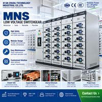 Tableau électrique MNS Form 4B 630A 6300A IP4X, ensemble de commande de puissance modulaire de type tiroir pour projets industriels