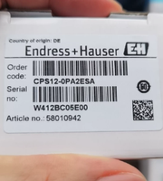 Offre Spéciale Capteur de pH Endress+Hauser Orbisint Série CPS12 Endress+Hauser CPS12-0NA2ESA/CPS12E-1014/0/CPS12E-AA7PAA2