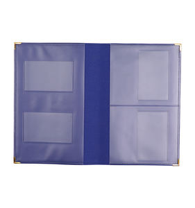 Portatarjetas de identificación de seguro de documentos PU protector personalizable, organizador de vehículos escolares de oficina, carpeta de archivos de documentos - Product Image 3