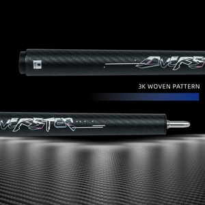 Taco de billar Little Monster-Cyber de 2 piezas de fibra de carbono, tecnología negra, 41 pulgadas, punta de 12.9 mm con bolsa de cuero suave - Product Image 6