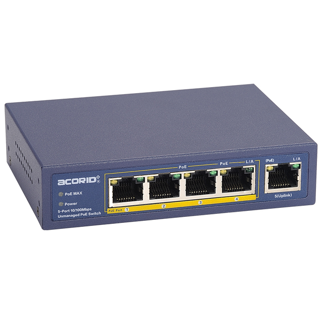 High Quality Oem Network Switch with 4ports, Unmanaged Desktop Switch with Power Adapter, Shenzhen Poe Switch