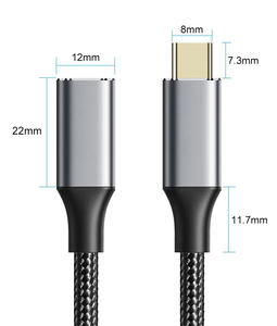 <span class=keywords><strong>USB</strong></span> 3.1 10Gbps PD100W lega di alluminio Nylon tipo-C prolunga prolunga maschio femmina con ricarica rapida per <span class=keywords><strong>Nintendo</strong></span> <span class=keywords><strong>Switch</strong></span> - Product Image 5