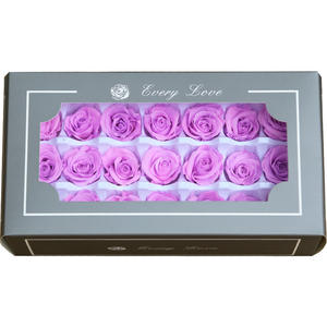 2026 21 pièces Rose éternelle 2-3CM de diamètre Fleurs Matériel Boîte cadeau Mini rose préservée Fleur préservée en boîte - Product Image 2