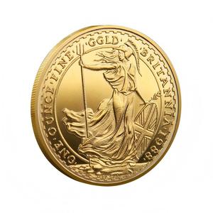 Moneta Commemorativa <span class=keywords><strong>Regina</strong></span> Elisabetta II Britannia, Placcata in Oro e Argento, Souvenir Storico Britannico da Collezione - Product Image 2