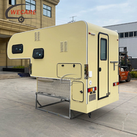 WECARE Camper à coque rigide avec compartiment toilettes pour pick-up 4x4, aménagement intérieur personnalisé