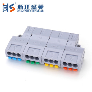 Terminales de Liberación Rápida Tipo Resorte CZLS SL-412 para Uso Industrial, <span class=keywords><strong>4</strong></span> Entradas y 12 Salidas, Conexión por Tornillo, Cobre y Latón, 32A, Directo de Fábrica - Product Image 3