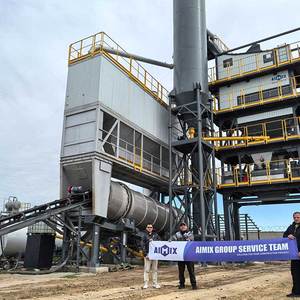 Pabrik Pencampur Aspal Vertikal Stasioner Kapasitas 40~320t/jam Dengan Pengering untuk Jalan Aspal - Product Image 1