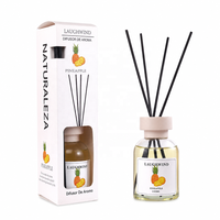 Passievrucht Rietdiffuser Set Glas Langdurige Tropische Aromatherapie Essentiële Olie Niet-toxisch Vlamloos Natuurlijke Verdamping