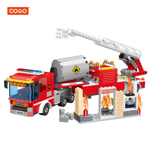 COGO Bộ Đồ Chơi Xây Dựng Xe Cấp Cứu Bằng Nhựa Cho Trẻ Em Bộ Gạch Xây Dựng Kỹ Sư Chữa Cháy - Product Image 1