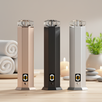 Nouveau diffuseur d'arômes intelligent 2026 avec coque en aluminium, contrôle par application, batterie, dessus en cristal luxueux, sans eau, rechargeable Type-C