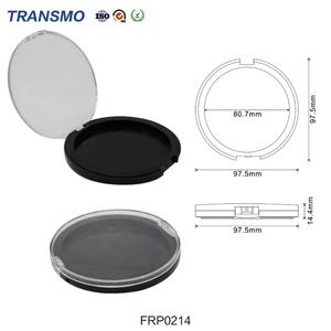 Boîte à poudre ronde en gros, emballage personnalisé pour poudre, conteneur à blush avec logo sur mesure - Product Image 2