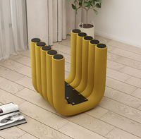 Tabourets d'entrée en velours pour la maison, tabourets bas, tabourets pour changer de chaussures à la porte d'entrée, vente en gros