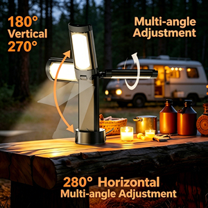 5ft Tripod Stand <b>Rechargeable</b> Camping Lantern 8000mAh Magnetic <b>LED</b> <b>Work</b> <b>Light</b> 1500LM with Remote, Portable Outdoor Tent <b>Light</b> - Product Image 3