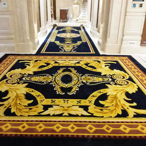 Tapete Atacado Fábrica Custom Designer De Luxo Parede a Parede Lã Artesanal Tufting Hotel Quartos Banquete Hall Tapetes HAIMA