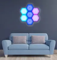 Hot Koop Touch Gevoelige Hexagon Licht Ritme Hexagon Led Licht Magnetische Touch Wandlamp Nachtlampje