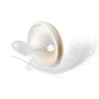 Sucettes uniques ressemblant à des seins, sucettes pas chères sans BPA, mini sucettes en silicone souple de style nouveau avec boîte en PP