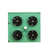 Échangeur de chaleur industriel à condenseur à air refroidi vertical à 4 ventilateurs, à haute dissipation de chaleur, avec 4 ventilateurs axiaux