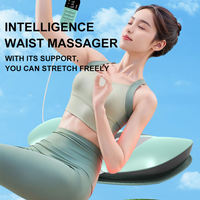 Masajeador Eléctrico de Columna Lumbar con Tracción Ajustable, Vibración Inflable, EMS, Calor y Estiramiento para Cintura y Espalda - Modelo 1 AS ALL STAR