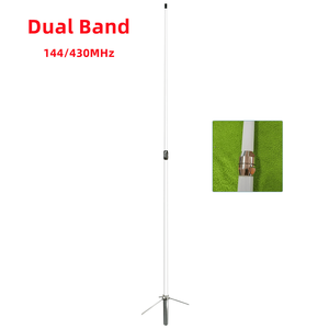 เสาอากาศวิทยุแฮม 1.7 ม. แบบถอดประกอบได้ 2 ท่อน รับส่งคลื่น VHF UHF คู่ 144/430MHz เสาอากาศไฟเบอร์กลาสสำหรับติดตั้งภายนอกอาคาร - Product Image 1