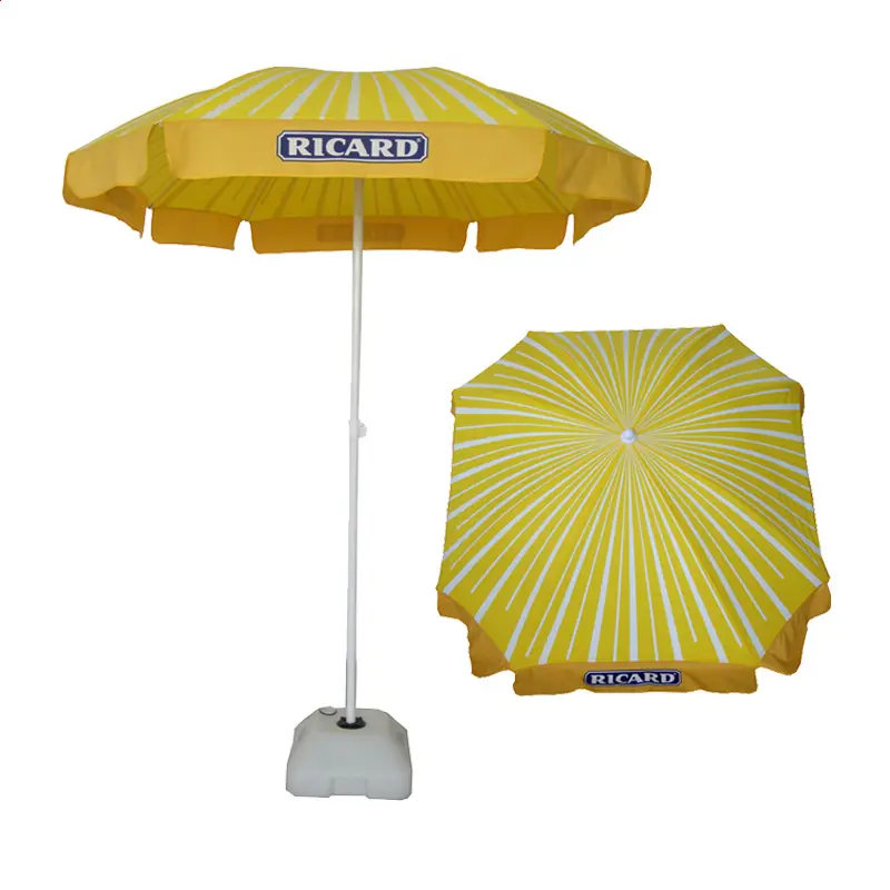 moda striscia Ricard di alta qualità ingrosso spiaggia bella ombrello