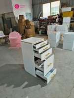 YichengBeauty trading assurance vendeur concierge cage à oiseaux chariot chariot à bagages antique en bois chariot de service chariot de salon de manucure