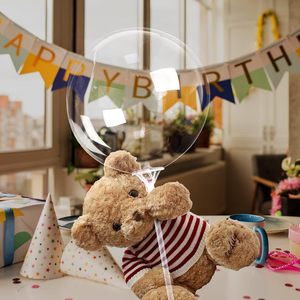 Wholesale White 40cm Plastic <b>Balloon</b> Handheld Sticks Cup Wedding Birthday Christmas Party Inflatable Balls <b>Decoration</b> - Product Image 5