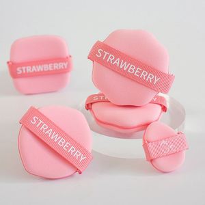 Esponja de Maquillaje Facial de Látex Suave de Doble Uso, Color Rosa, para Base de Maquillaje, Estilo Strawberry Biscuit, para Aplicación en Seco y Húmedo - Product Image 2