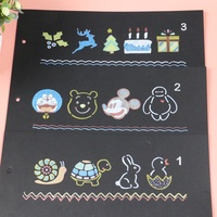 Kit de pochoirs de peinture DIY pour enfants avec motifs animaux, album photo, 8 modèles, 1 ensemble