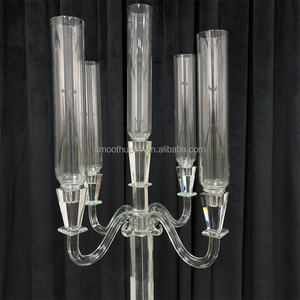 <span class=keywords><strong>Chandelier</strong></span> en <span class=keywords><strong>cristal</strong></span>, support de mariage, bougeoir décoratif, centre de table pour mariage, décoration de table à domicile - Product Image 5