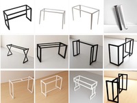 Pieds de table basse en acier inoxydable en fonte de métal design moderne vente en gros pour la maison ou le bureau pièce de quincaillerie de meubles