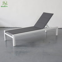 Hôtel balcon lit de soleil mobilier d'extérieur Patio Chaise longue lit en aluminium transat plage chaises longues pour piscine