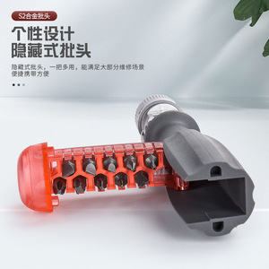 Multifunctional Ratcheting <b>Screwdriver</b> Set S2 Alloy Bits 10 In 1 Rotating Head For Diy Repair Tools - Product Image 2