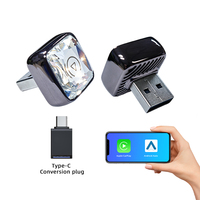 Boîtier intelligent AI portable sans fil CarPlay Android Auto basé sur Linux avec chipset X1600, port USB Type-C, multilingue, pour usine OEM/ODM