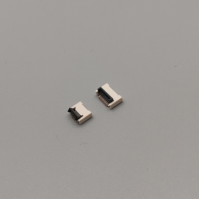 JKUN F0507 0.5mm Pitch H2.0 Back Flip Type SMT FPC FFC Flexible Flat Cable Connectors for Consumer Electronics