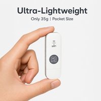 Clé USB 4G LTE portable pour les voyages et le bureau, adaptateur WiFi sans fil haute vitesse Plug and Play, prend en charge les bandes de fréquences mondiales